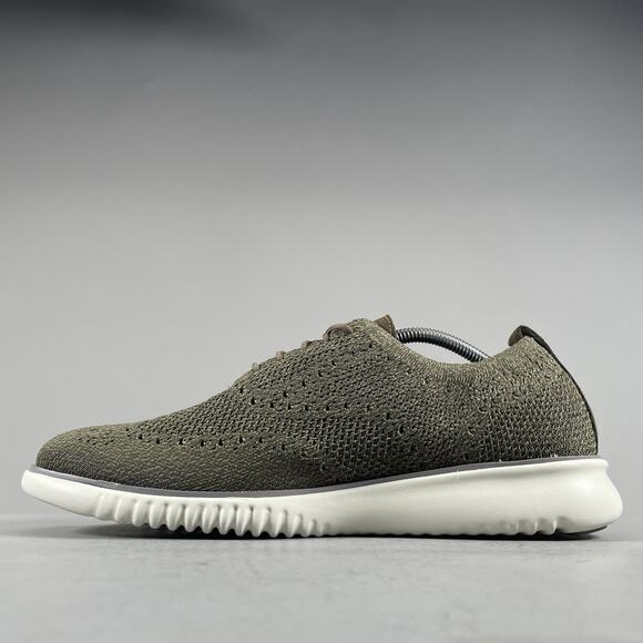 Cole Haan Zerogrand Stitchlite Men’s 11 M Green Wingtip Oxford Casual Dress Shoe - Picture 6 of 9